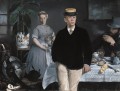 Das Mittagessen im Studio Realismus Impressionismus Edouard Manet
